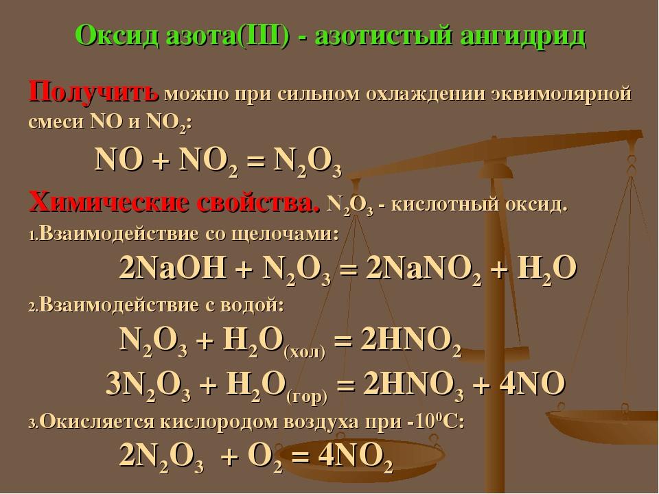 Оксид азота 5 и вода реакция