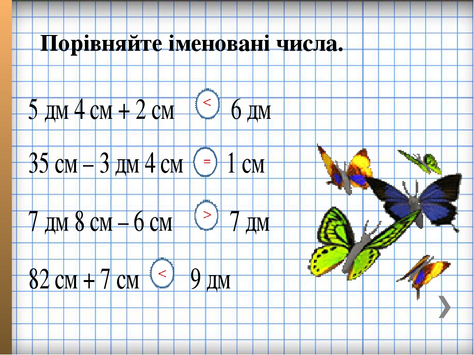 Урок математики "Додавання і віднімання чисел двома способами"