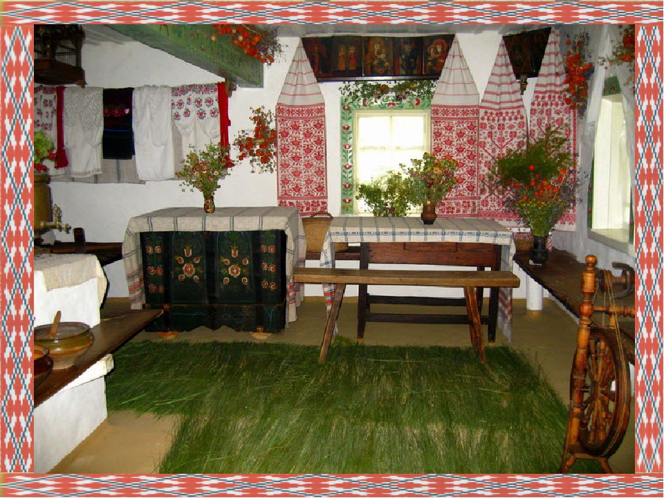 Презентація до уроку на тему "Українська хата"