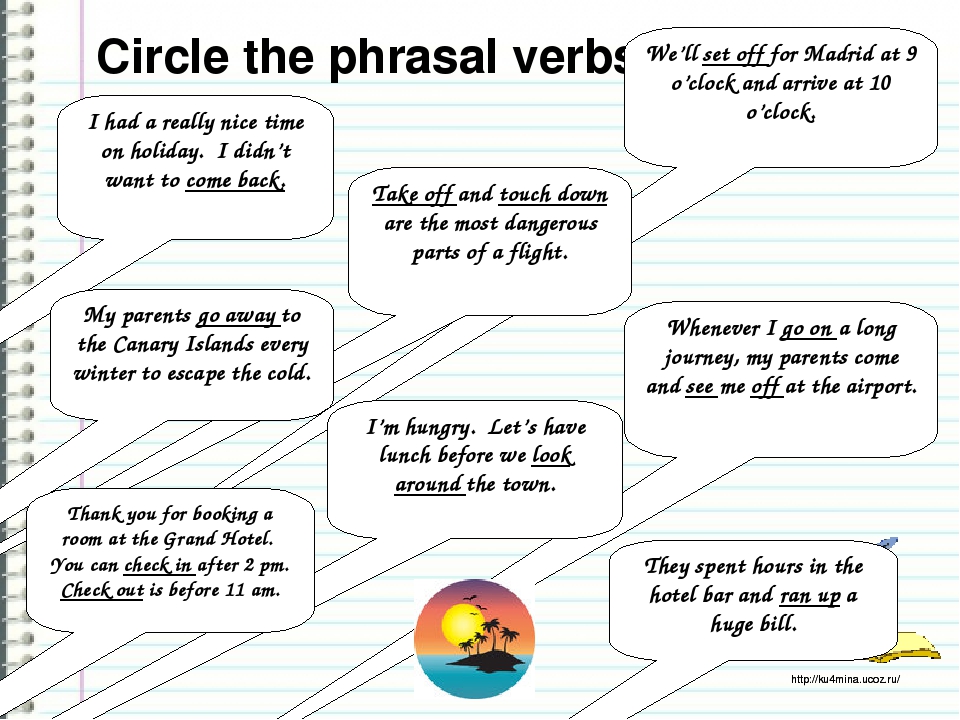 Phrasal Verbs Related to Travel