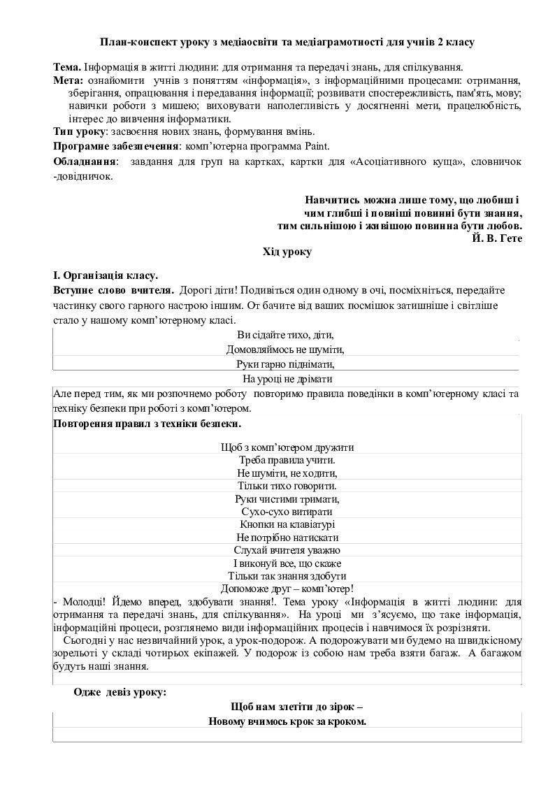 Планы канспекты ўрокаў па літаратурным чытанні 4 класс беларусь