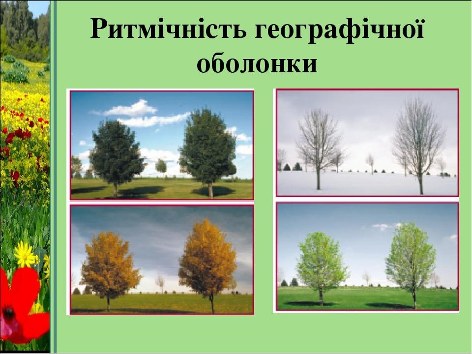 Ритмічність географічної оболонки