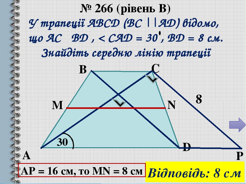 Середня лінія трапеції