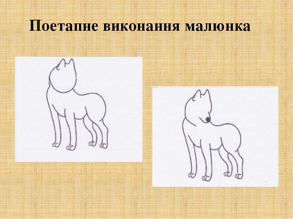 Поетапне виконання малюнка