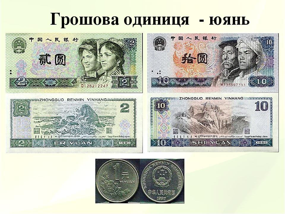 Грошова одиниця - юянь