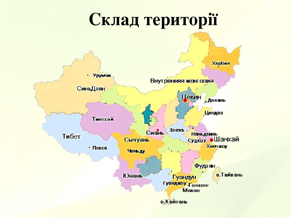 Склад території