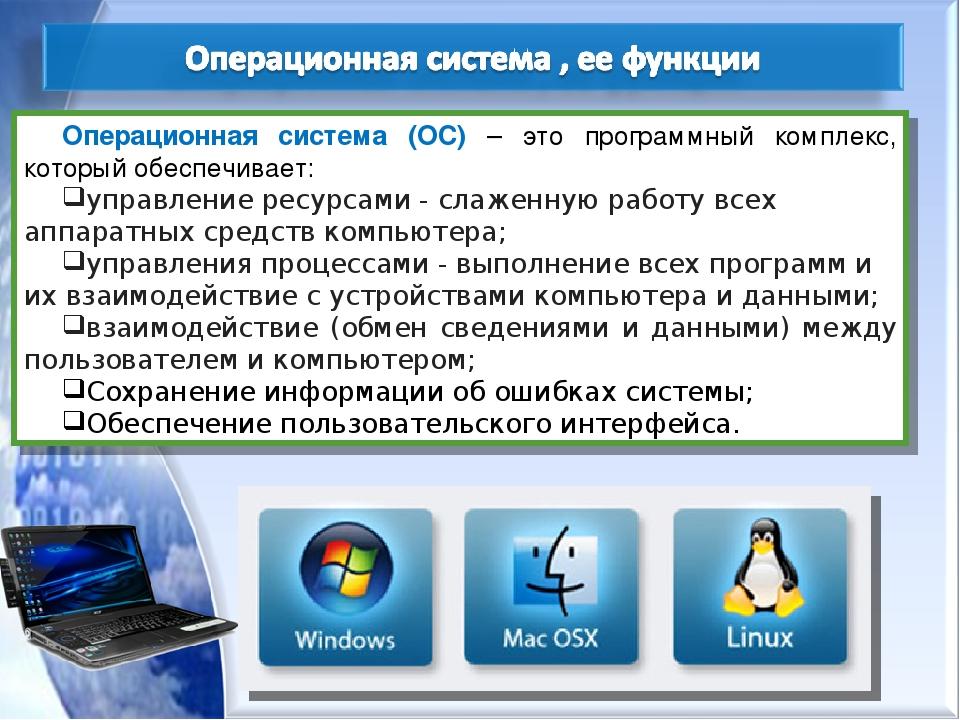 Безопасность ос. Операционная система. Операционная система э. Оперативная компьютерная система. Операционная система — это комплекс программ, которые:.