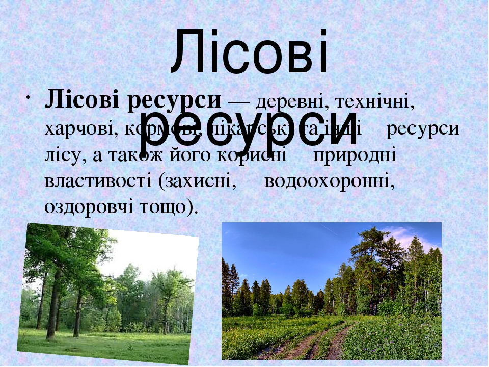 Природні ресурси