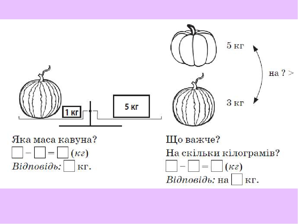 Картинки по запросу "кілограм 1 клас нуш"