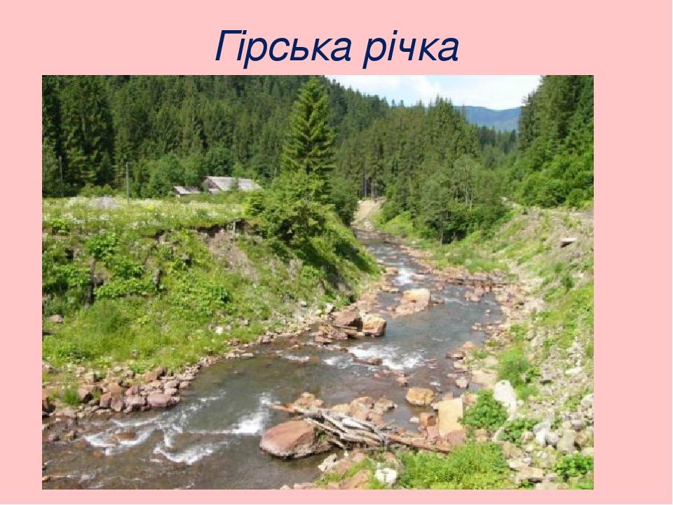 Гірська річка