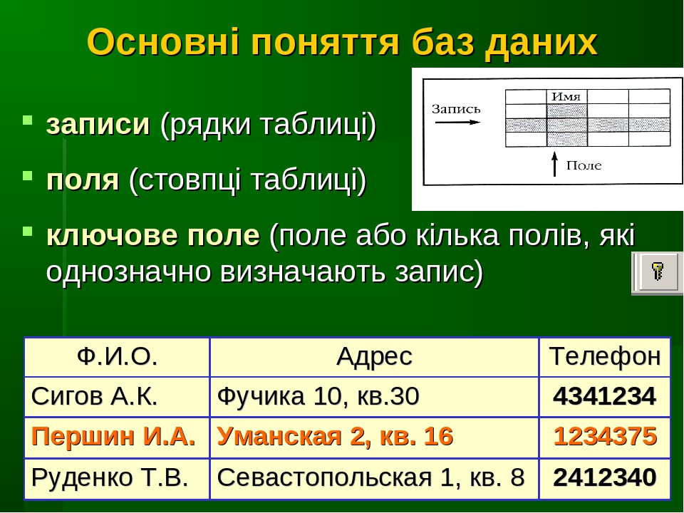 Поле численность. Записи и поля в БД. Поля и записи в базе данных. Понятие 