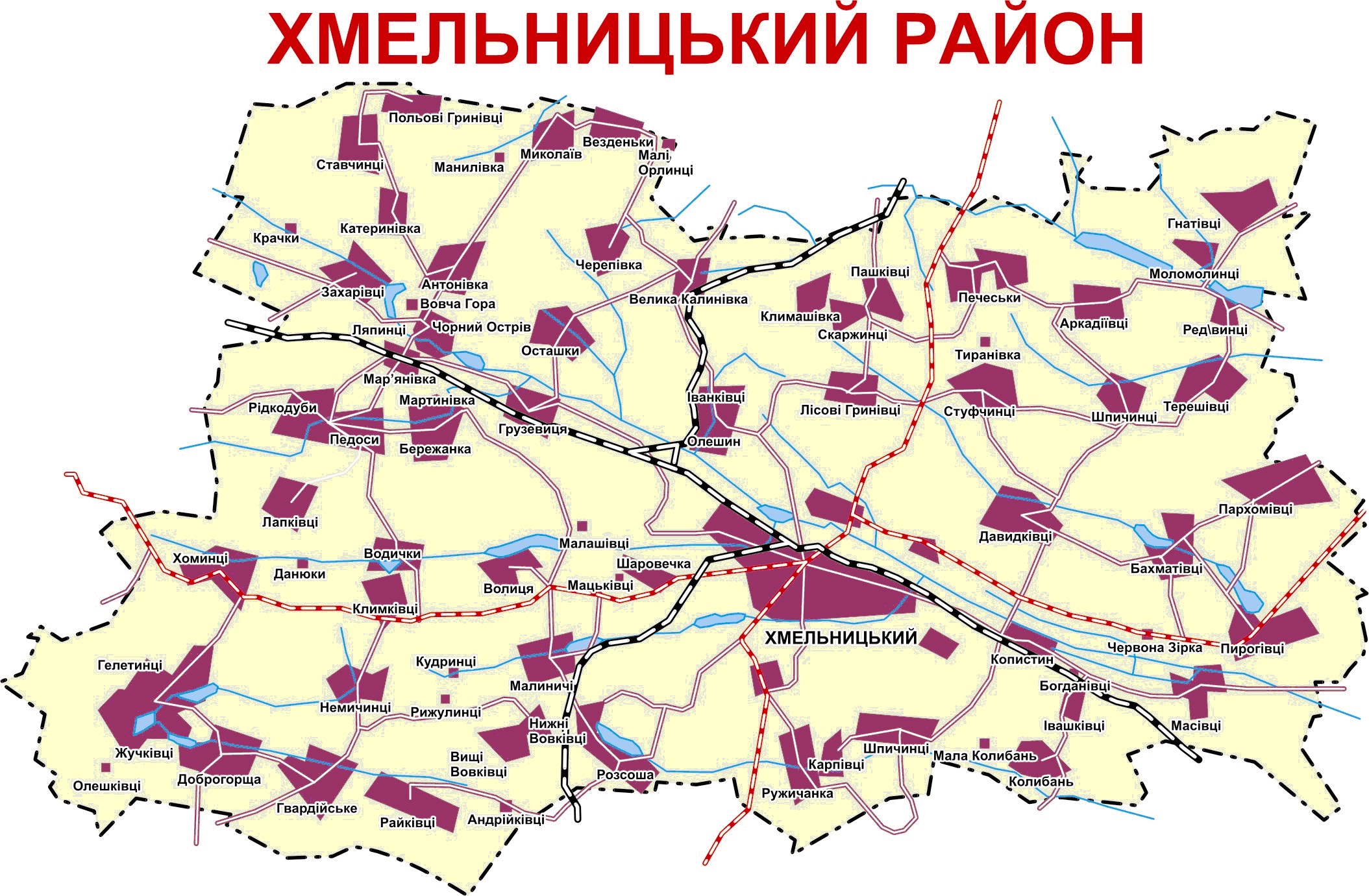 Фото Карта Хмельницкого