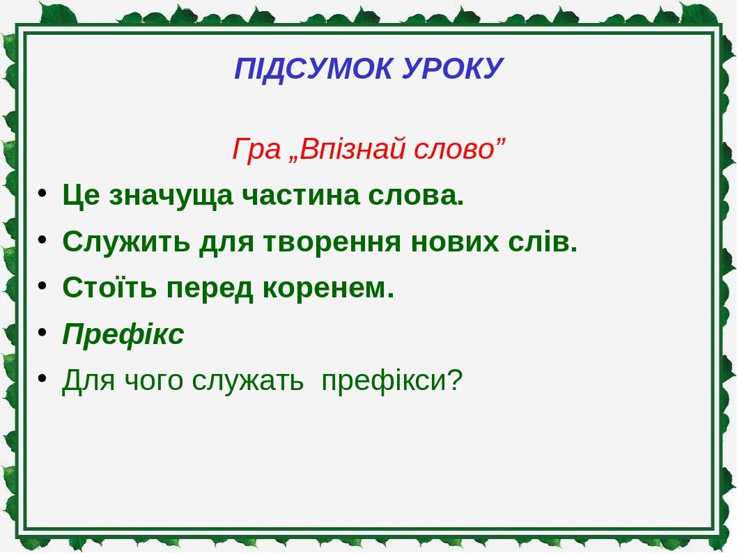 Префікс | Презентація. Українська мова