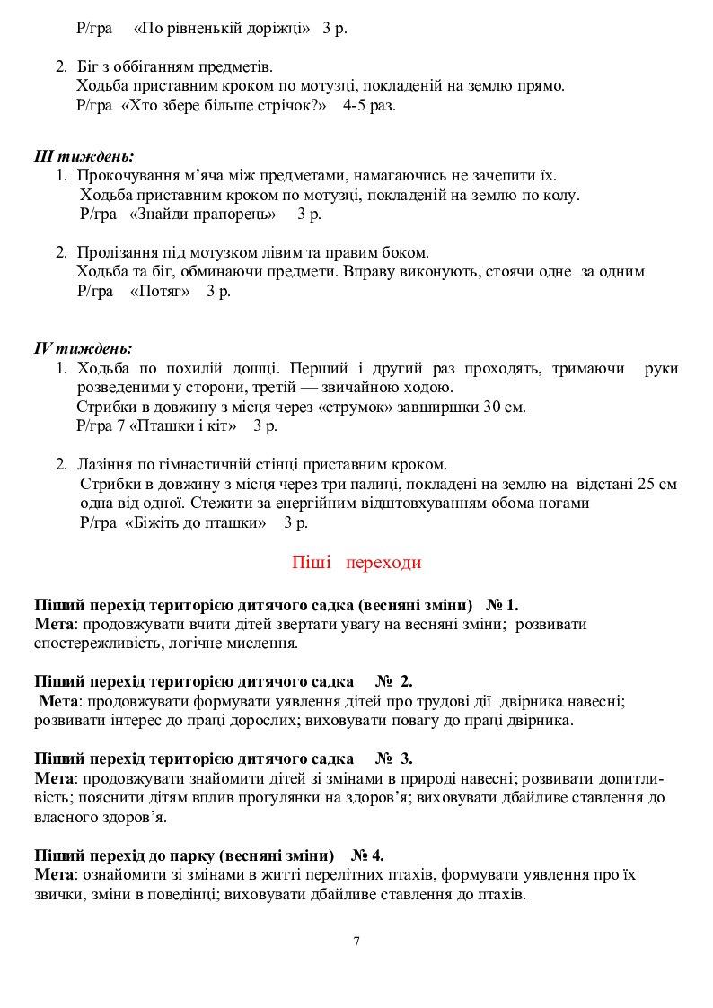 Календарний план освітньої діяльності на березень місяць. Середня група ...