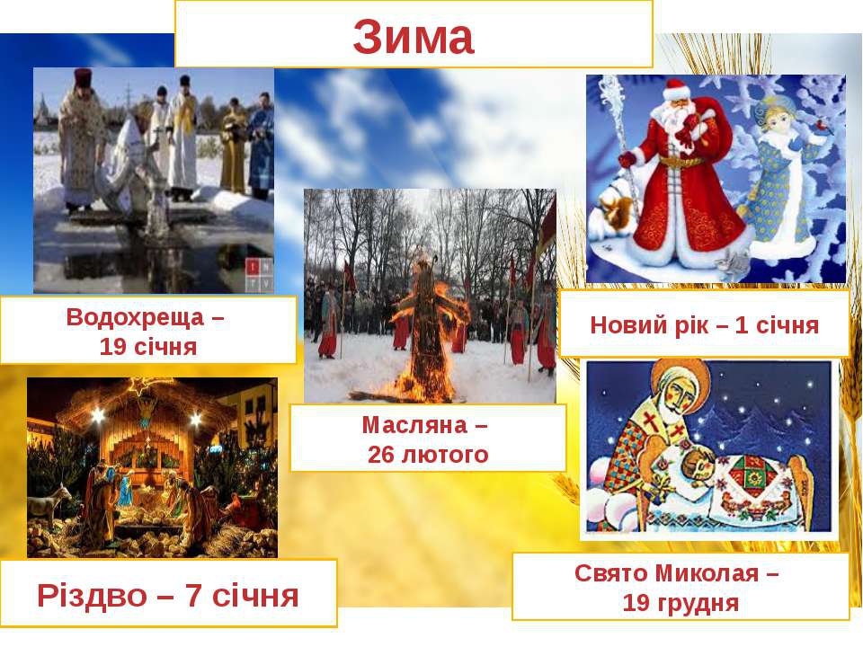 Презентація "Українські народні свята"