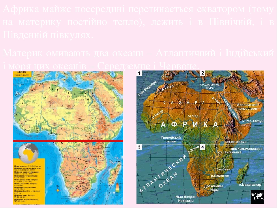 Положение африки в мире