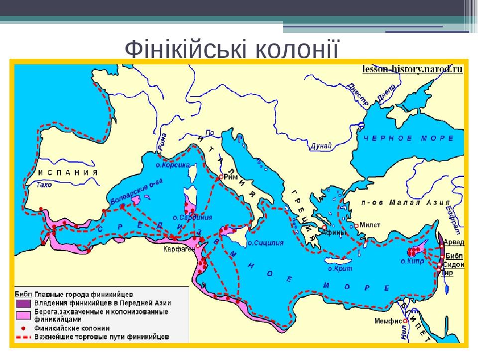 Фінікійські колонії