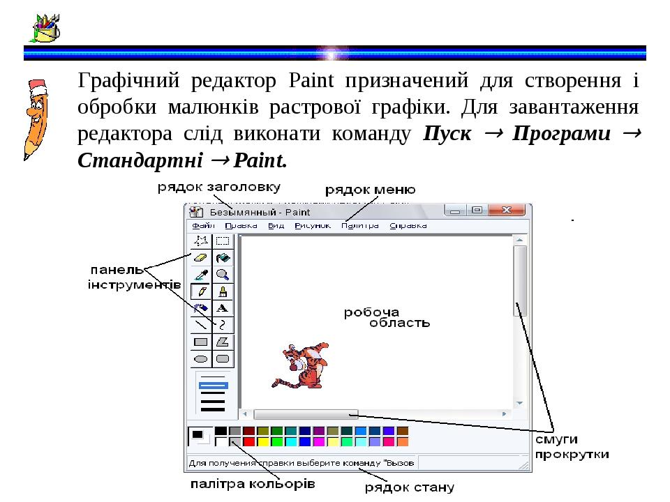 Для запуска редактора paint нужно выполнить команду